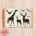 Tiamech A4 Giraffe Deer Stencil Reusable Layering Template For Painting Crafts. Fixed Price $20.00.