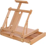 Large Adjustable Wooden Desktop Easel With Storage - Portable Sketchbox, Tableto. Fixed Price $144.99.