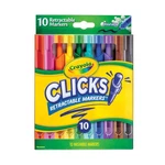 Crayola 10CT Retractable Cone Tip Washable Markers, No-dry Caps, Kids 3+. Fixed Price $26.30.