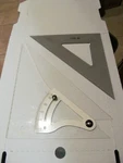 *universe 12" Adjustable Drafting Square Plus Alvin 10". Fixed Price $18.95.