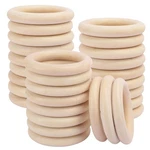 30 Pack Unfinished Wooden Rings Natural 4 Inch For Diy Craft.... Fixed Price $36.90.