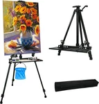 Easel Stand For Adults, 20" To 61" Height Adjustable Artist Black. Fixed Price $57.23.