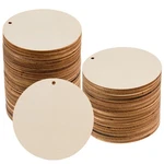 150 Pcs 3 Inch Unfinished Rounds Circles With Holes Wooden Tags Wo.... Fixed Price $26.49.