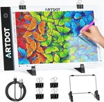 Artdot A4 Led Light Pad For Diamond Painting Kits Adults, Usb Powered Adjust. Fixed Price $14.33.