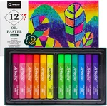 Artecho Neon Oil Pastels Set 12 Colors, Soft For Painting, Dr. Fixed Price $12.20.
