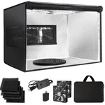 Mizhao Airbrush Spray Booth Portabe - Lights Turntable Dual Exhaust Fans. Fixed Price $93.39.