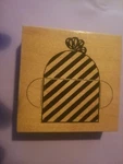 Darcie's P1875 Purse/gift Box Wood Mounted Rubber Stamp 3.5". Fixed Price $6.99.