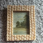 Creative Co-op Braided Beige Wood Picture Frame 5X7 Arts & Crafts Mission Style. Fixed Price $23.79.