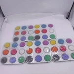 5 Pack Richeson Large Tempera Paint Trays Assorted Colors Non-toxic Sets Of 9. Fixed Price $109.99.