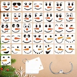 Christmas Snowman Face Stencils For Crafts Reusable Drawing, Small Ornament S.... Fixed Price $13.06.