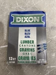 Dixon Industrial Lumber Marking Crayons, 4.5" 1/2" Hex, Blue, 12-PACK (52100. Fixed Price $13.99.