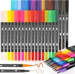 Soucolor Art Brush Markers Pens For Adult 1 Count (pack Of 34), Colors. Fixed Price $19.99.