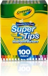 Crayola Super Tips Marker Set For Kids 100CT, Broad Fine Point Washable.... Fixed Price $23.55.