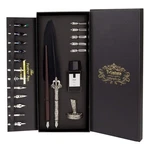 Calligraphy Set For Beginners, Wooden Dip Pen, Feather Quill, 19 Nibs, Ink Se.... Fixed Price $39.38.