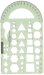 Staedtler Template, Geometric Shapes/symbols, 9.5 X 5.5 Inches, Green. Fixed Price $13.35.