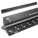 Architectural Scale Ruler, Triangular 12 Inch Aluminum, Laser Et. Fixed Price $14.99.