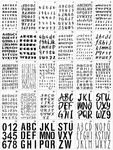 30 Pieces Letter Stencils For Painting 4 X 7 Alphabet Inches. Fixed Price $16.17.