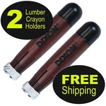 2 Each, Dixon Lumber Crayon Holder 00500, Polished Walnut Handle. Fixed Price $16.59.