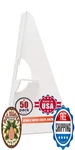 Golden State Art 12 Inch Self Stick Easel Back Cardboard Stand Single Wing Archi. Fixed Price $54.09.