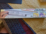 All Purpose Rolling Ruler, Compass, Protractor, And T-square, New. Fixed Price $10.90.