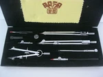 Rare Vintage Bofa Technical Drawing Compass Set D409 --with Case. Fixed Price $43.00.