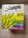 Sharpie Tank Style Chisel Tip Highlighters Bright Yellow 36 Pack New. Fixed Price $12.50.