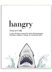 Stupell Industries Wall Plaque Hangry Definition Shark Animal Drawing Word 10X15. Fixed Price $20.99.