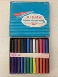 New Vintage Binney & Smith Artista Dustless Colored Chalk Piece Set #6124. Fixed Price $24.88.