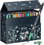Ohuhu 160 Colors Dual Tip Art Markers For Adult Coloring Books Calligraphy Sketc. Fixed Price $64.48.