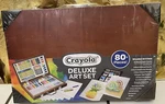 Crayola Deluxe Art Set Wooden Box 80 + Pc Pencils Markers Paint Crayons Pastels. Fixed Price $39.99.
