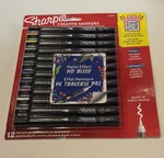 12 Sharpie Creative Markers Water Based Acrylic Brush Tip No Bleed Paint Effect. Fixed Price $14.99.