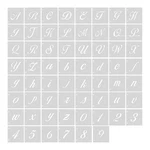 Aiex 62 Pieces Alphabet Calligraphy Stencils, 2.5 Cm Farmhouse Style. Fixed Price $9.50.