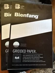 Bienfang Gridded Paper - 8 X 11 In. 17 Pad Of 50 Pack 2. Fixed Price $20.00.