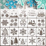 20 Pieces Winter Christmas Stencils For Painting On Wood 5 Inches X. Fixed Price $14.05.