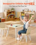 Vevor Kids Table & 2 Chairs Set, Wooden Toddler Art Desk W/ Graffiti Top. Fixed Price $65.99.