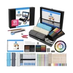 Colour Block 91-PIECE Sketching & Drawing Art Set With Colored, Metallic, Cha.... Fixed Price $75.17.