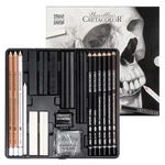Cretacolor Skull Edition Black & White Drawing Tin Set, Of 25. Fixed Price $71.79.