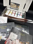 Gamblin Artists Colors Asp Sketching Oils Paint Set Brushes Gesso Board. Fixed Price $59.95.