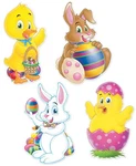 Easter Cutouts Of Size 14" For Day - Beistle. Fixed Price $17.42.