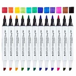 Bianyo Alcohol Based Markers Brush And Chisel Tips Set Of 12. Fixed Price $19.99.
