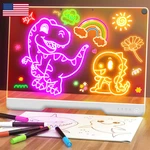Geokay 16-INCH Rechargeable Doodle Glow Note Board 7-COLOR Light Modes Neon. Fixed Price $74.35.