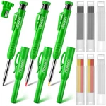Hiboom 3 Pack Carpenter Pencils Set With 24 Refills, 2.8 Mm Mechanical. Fixed Price $25.79.