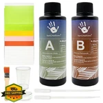 Suncreations Cyanotype Kit Sensitizer Set 4OZ Each 28 Sheets A5 Paper. Fixed Price $27.99.