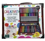 New 101 Budding Artist Multifunctional Set Kit Wood Case 96 Pieces. Fixed Price $30.00.