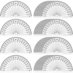 Zonon 200 Pcs 4 Inch Clear Plastic Bulk Math Protractors Set 180. Fixed Price $50.69.