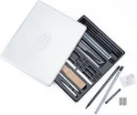 Royal & Langnickel Essentials(tm) Medium Charcoal Art Set W/tin Blue. Fixed Price $25.58.