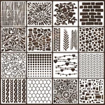 16PCS Geometric Stencils For Painting, X Inch Reusable Abstract .... Fixed Price $14.42.