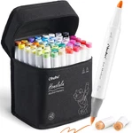 Ohuhu Alcohol Brush Tip: 48-COLOR Double Tipped Set For Artis. Fixed Price $88.83.