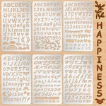 6PCS Mixed Metal Stencils Wood Burning Templates Letters Numbers Diy Crafts. Fixed Price $29.99.