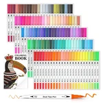 Lelix 120 Colors Dual Tips Brush Pens Art Markers With Coloring Book, An. Fixed Price $38.15.